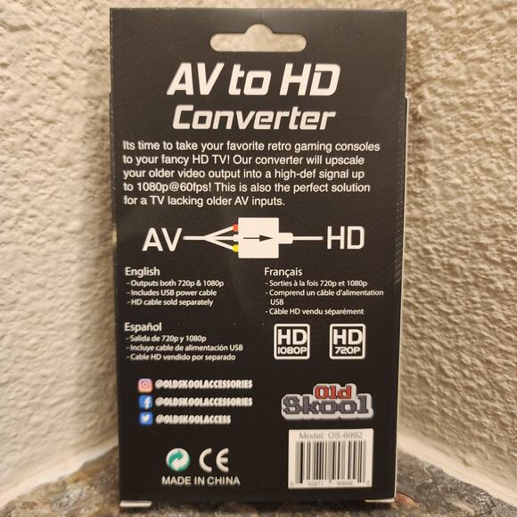 AV to HDMI Converter (NEW) - Old Skool - Picture 2 of 3